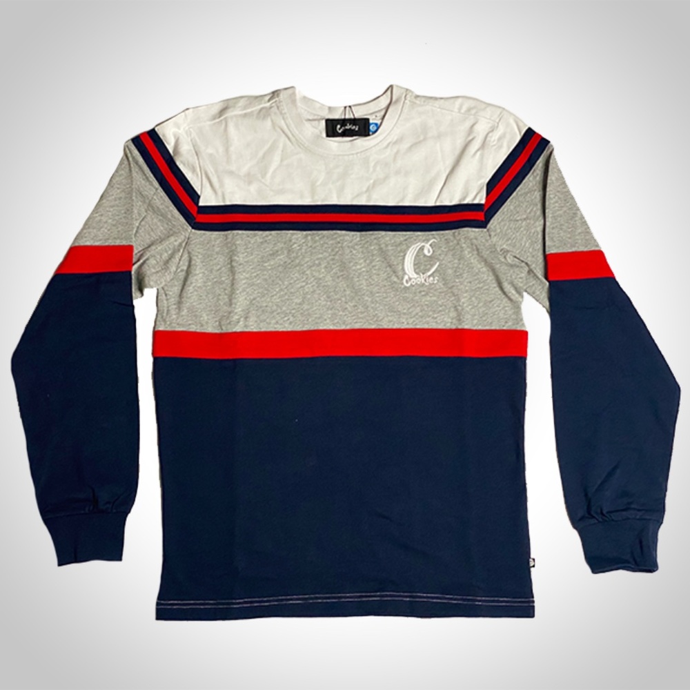 Cookies Gray/Navy Knit Sweater